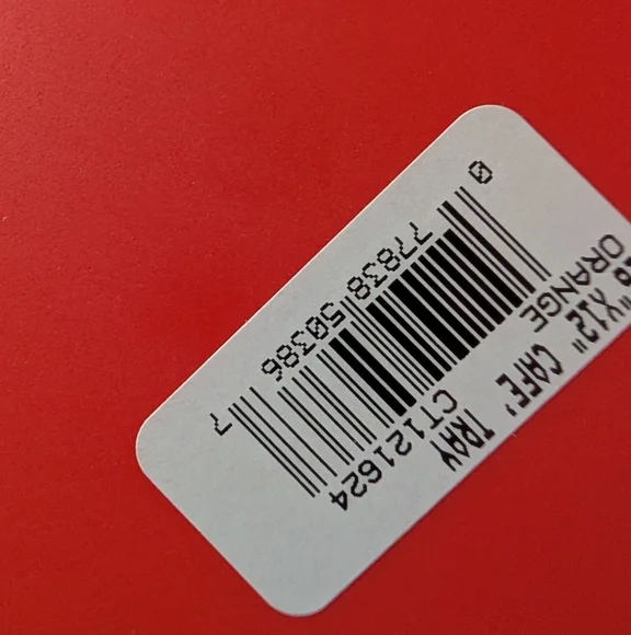 NWT 4 Red BBQ / Cafeteria / Party / 12x16" Serving Tray by Carlisle - Picture 6 of 7